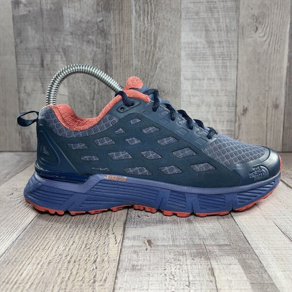 The North Face Women's Endurus TR Running Shoes Blue Red Size 6 NF0A2VUUTWD - Picture 5 of 12